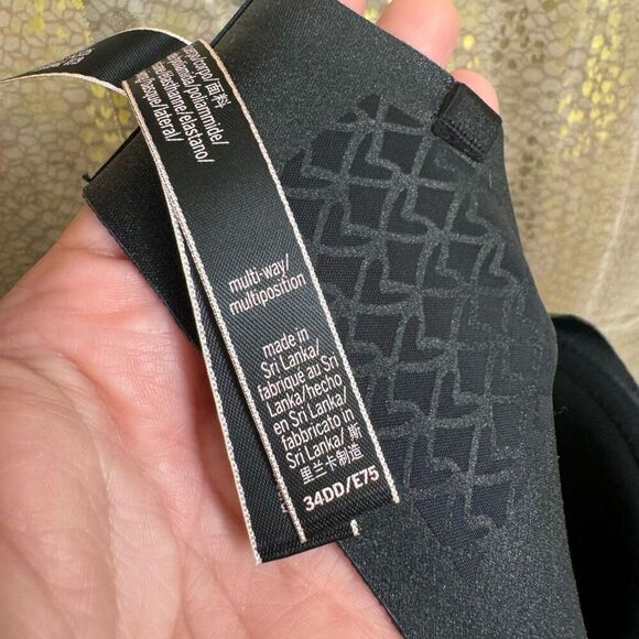 Victorias Secret Black Multi Way Strapless Underwire Bra 34DD - Picture 6 of 8